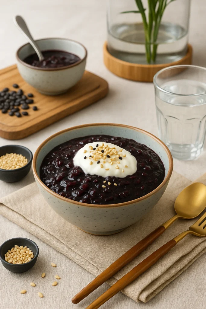 Thai Black Sticky Rice Pudding