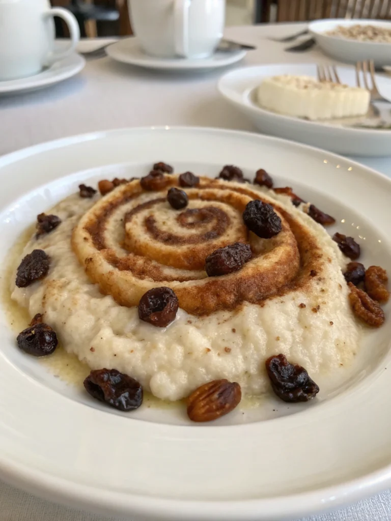creamy rice pudding spiced with cinnamon