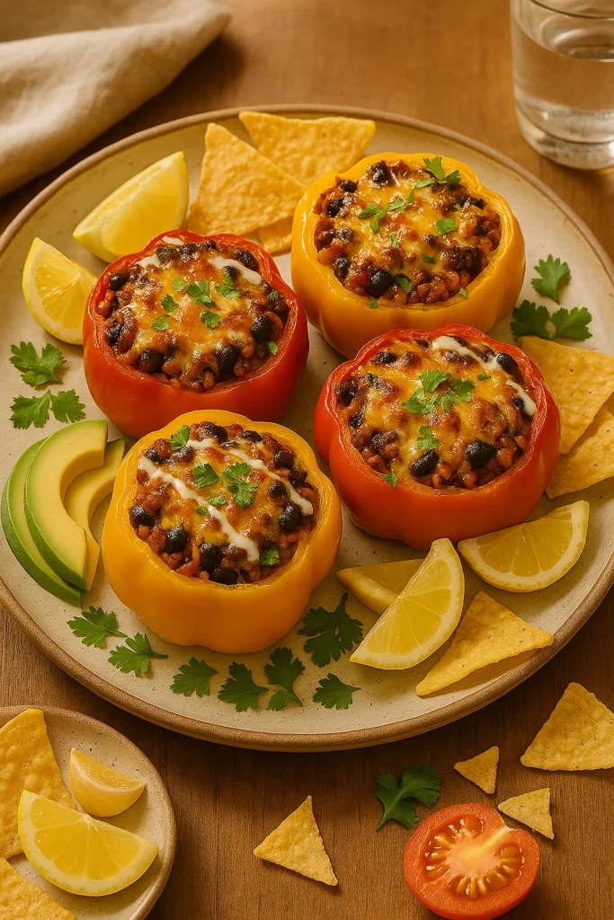 Mexican Beef Stuffed Peppers