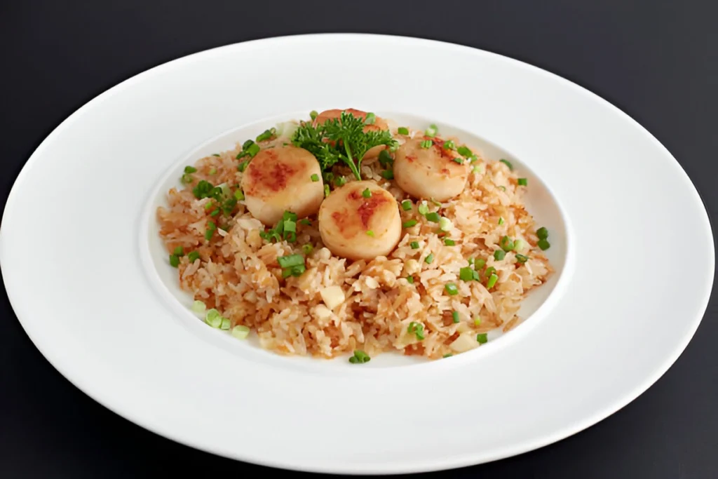 scallop basil fried rice