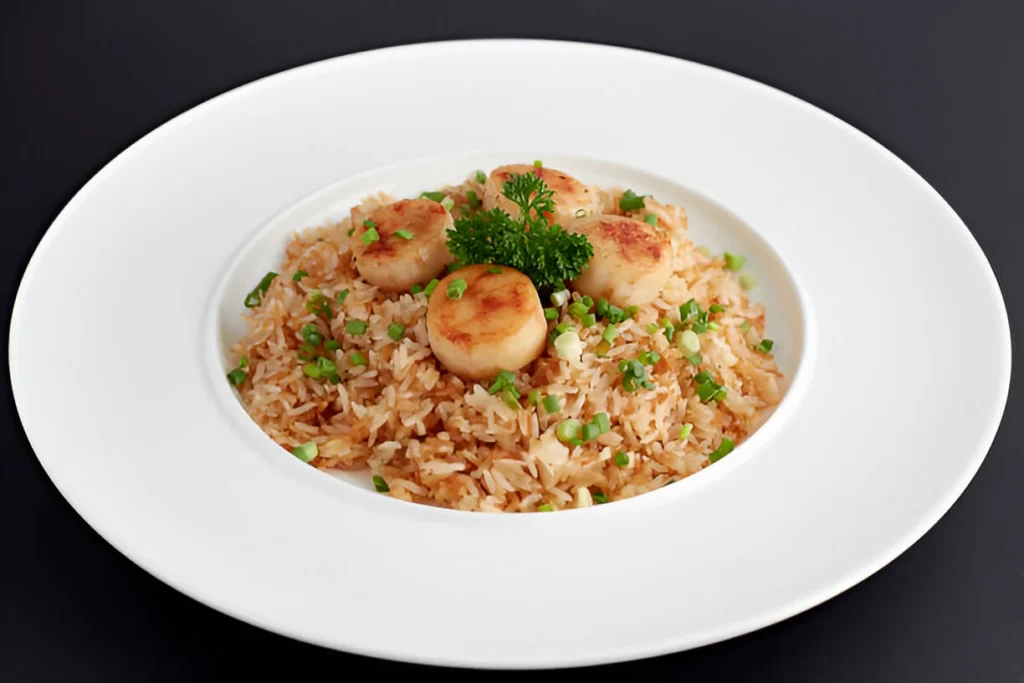scallop basil fried rice