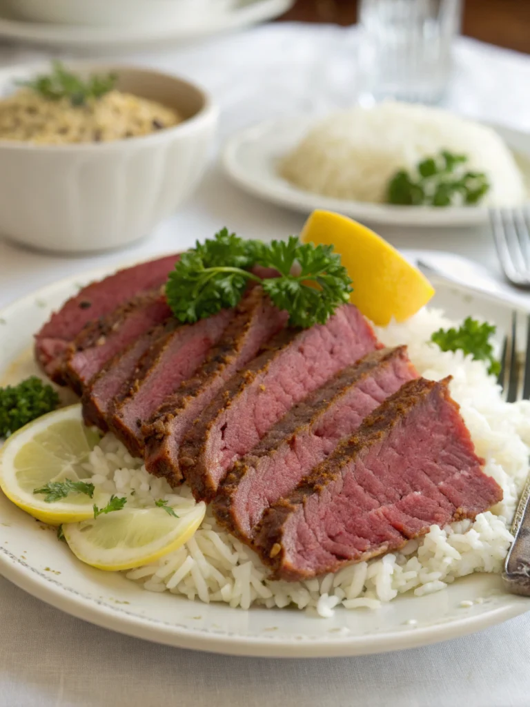 corned beef and rice