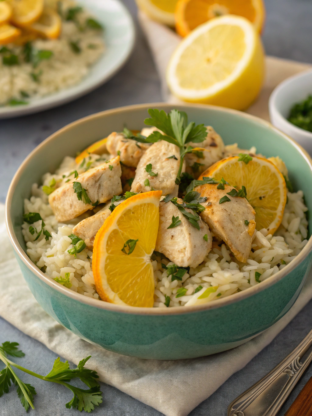 Citrus Herb Chicken Rice Bowl