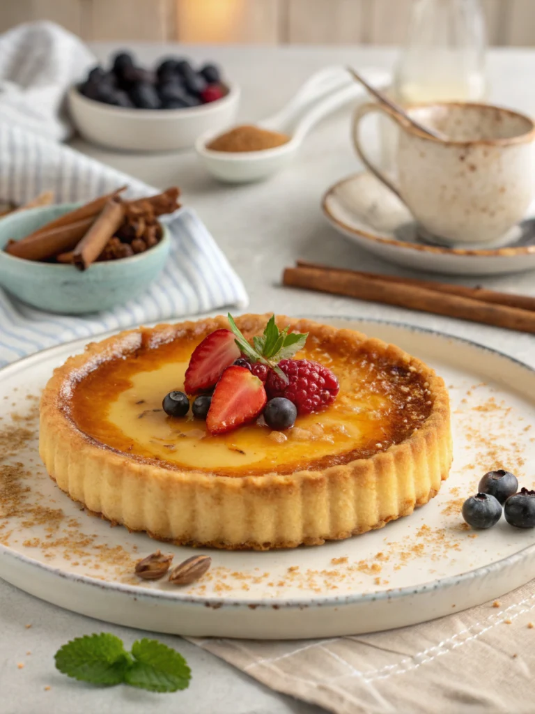 Caramel Rice Pudding Tart