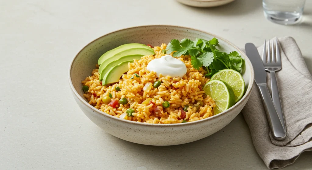 Cheesy Jalapeño Rice Skillet