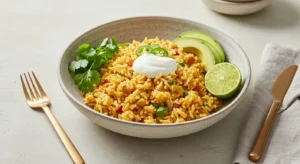 Cheesy Jalapeño Rice Skillet