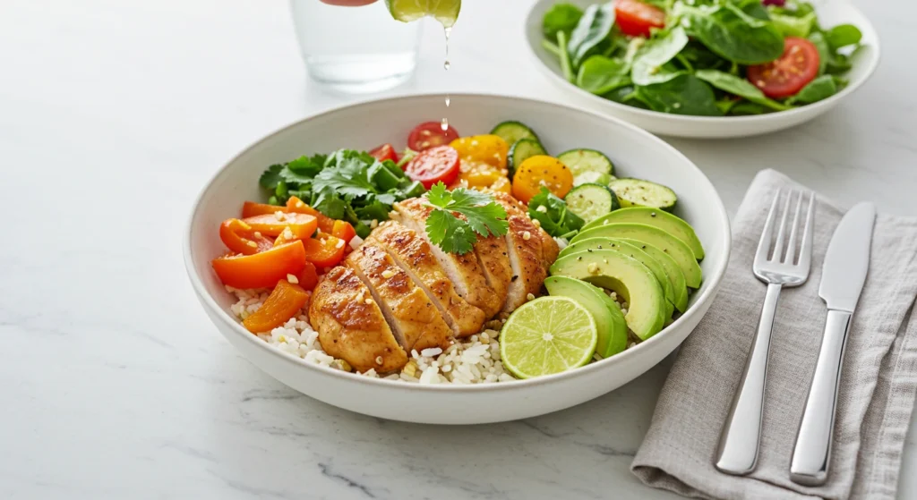 Citrus Herb Chicken Rice Bowl