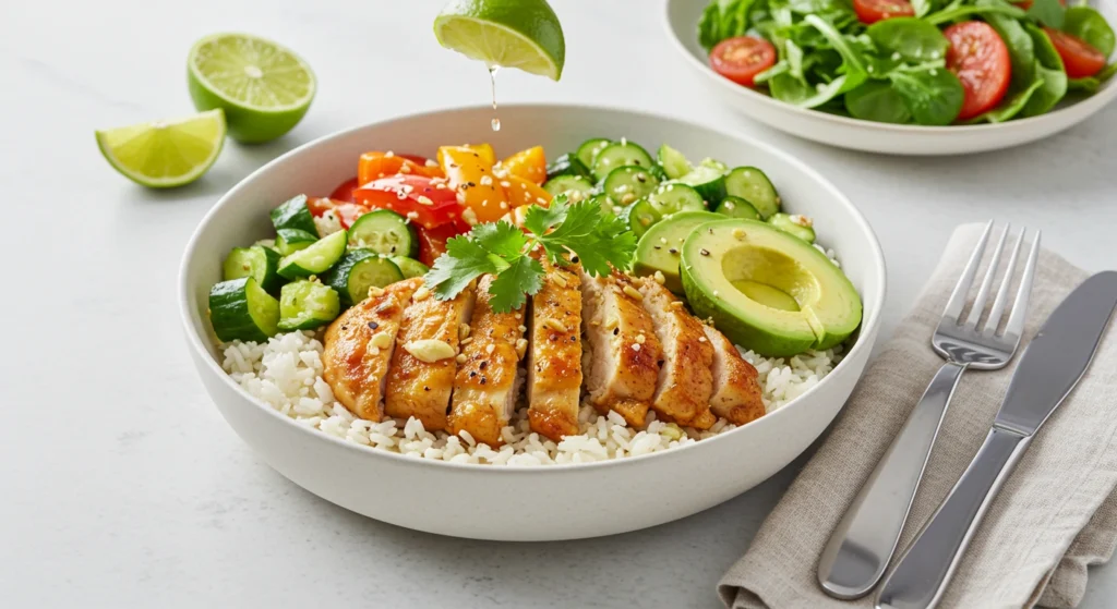 Citrus Herb Chicken Rice Bowl