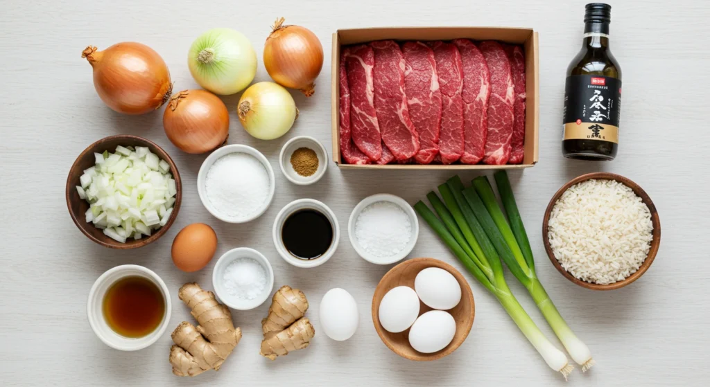 Japanese Gyudon Rice Bowl