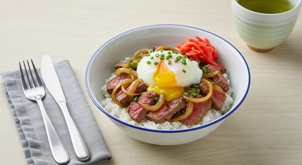 Japanese Gyudon Rice Bowl