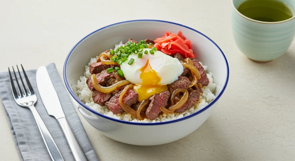 Japanese Gyudon Rice Bowl
