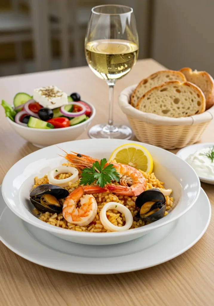 Greek Seafood Rice