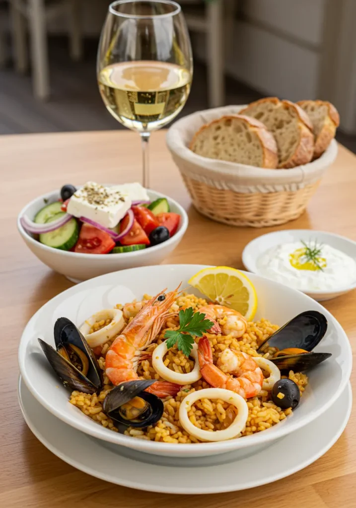 Greek Seafood Rice