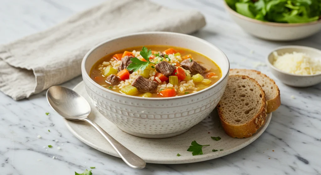 Beef and Rice Soup