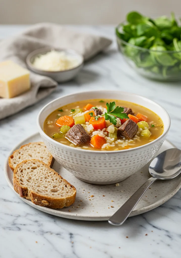 Beef and Rice Soup