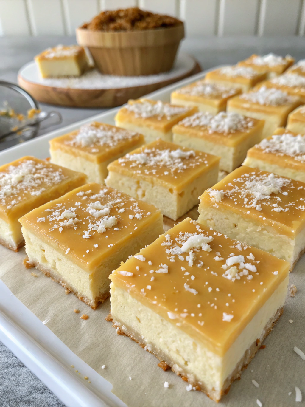 Coconut Rice Pudding Bars