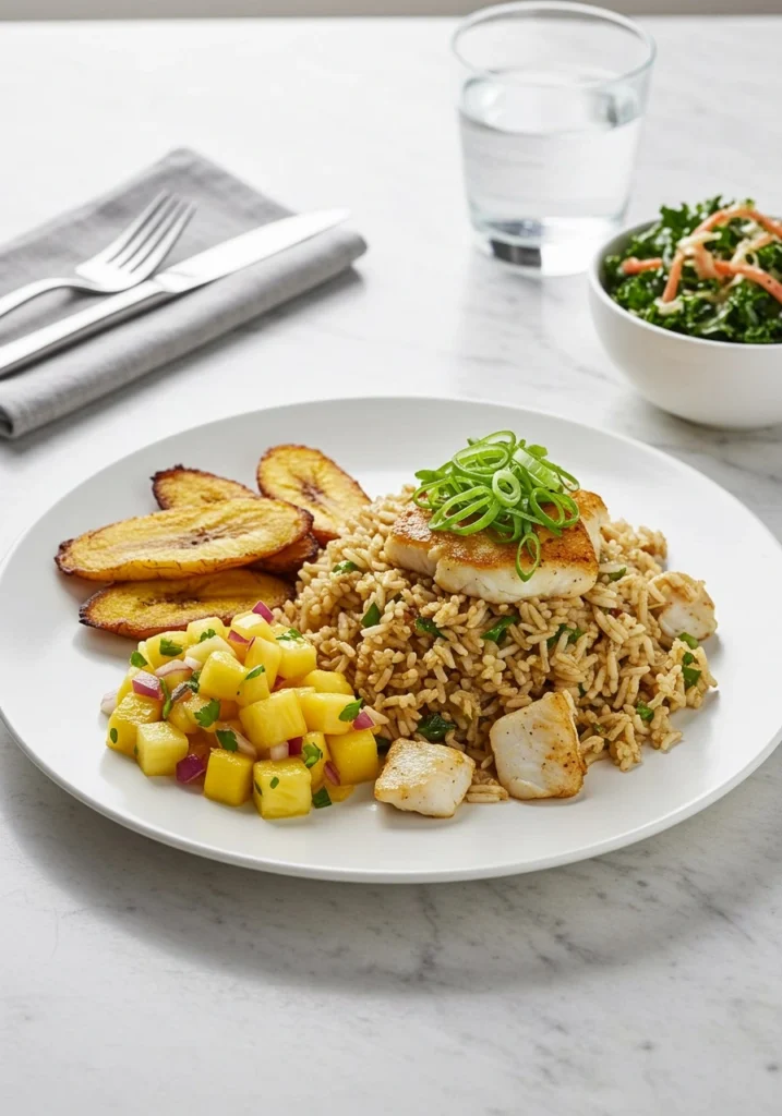 Caribbean Jerk Fish Rice
