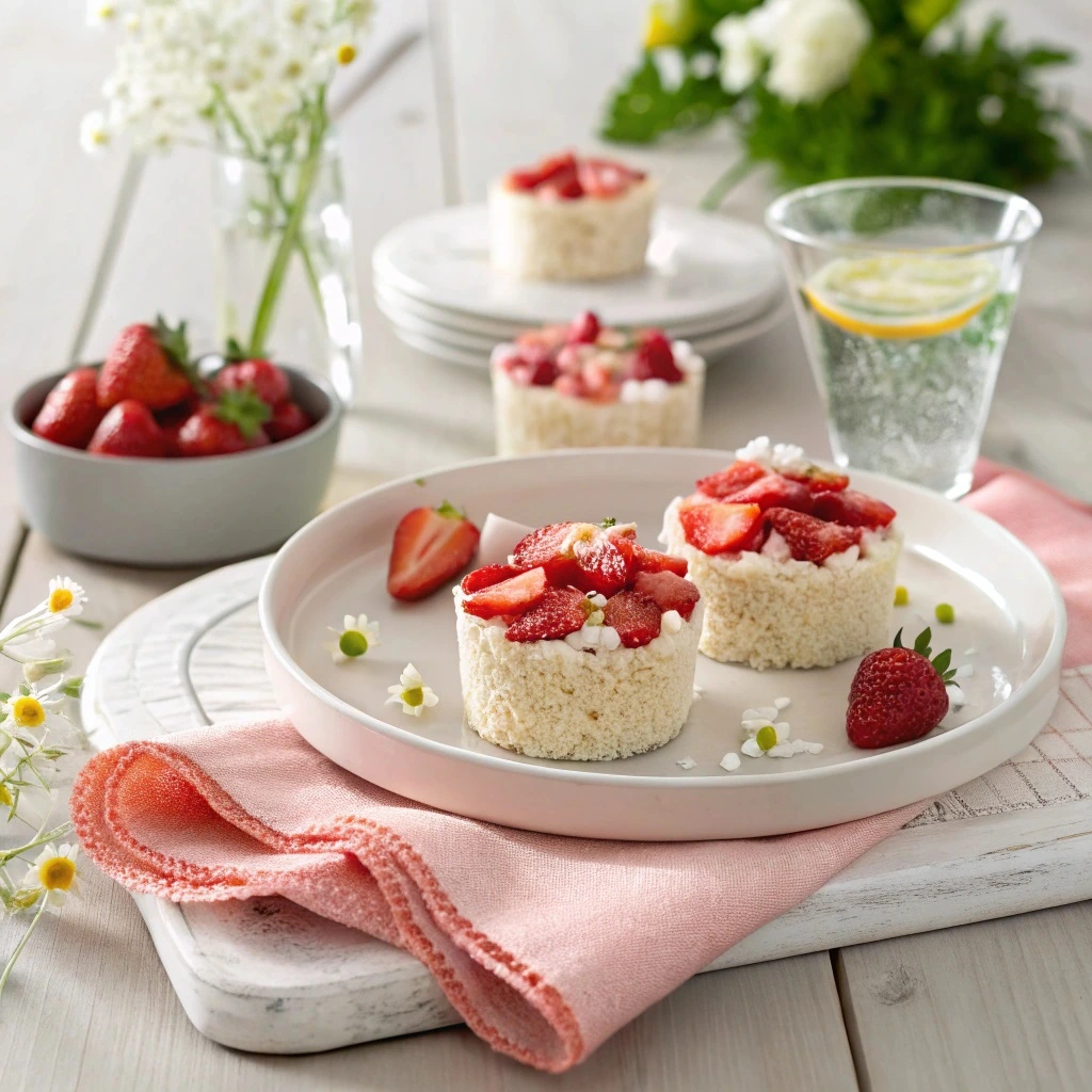 Strawberry Shortcake Rice Cups