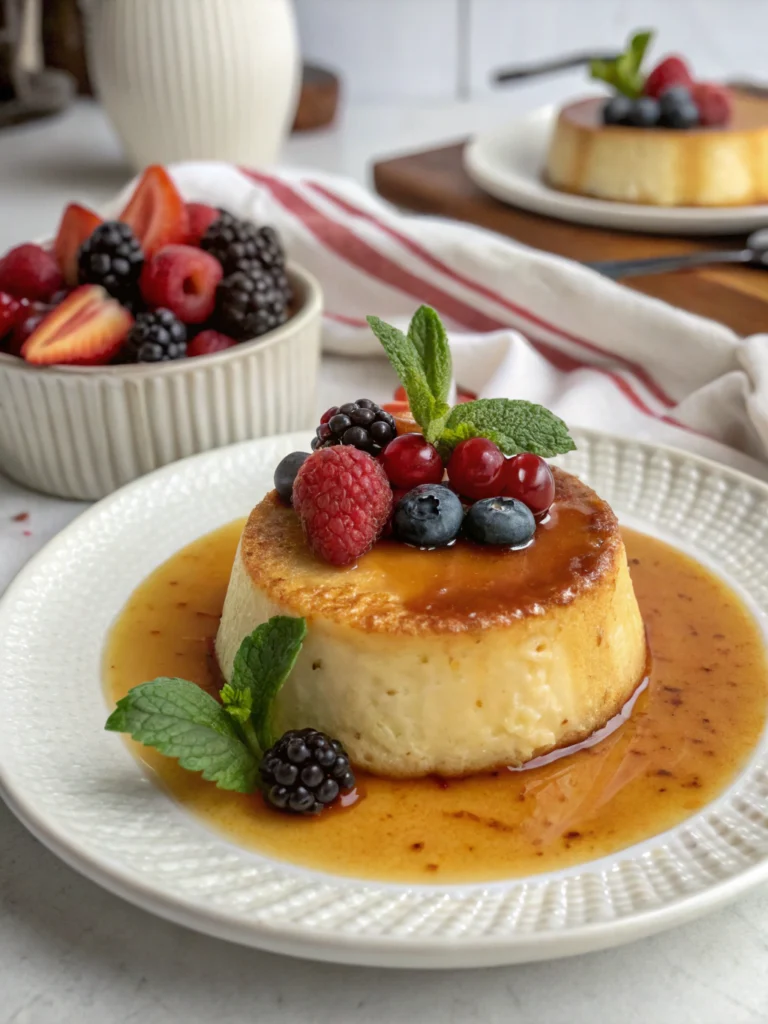 Rice Custard Flan