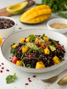 Black Rice Mango Salad