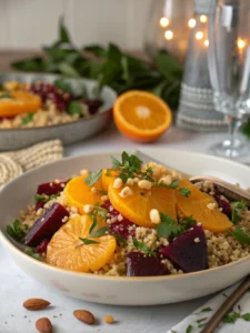 Quinoa Roasted Beet Orange Salad