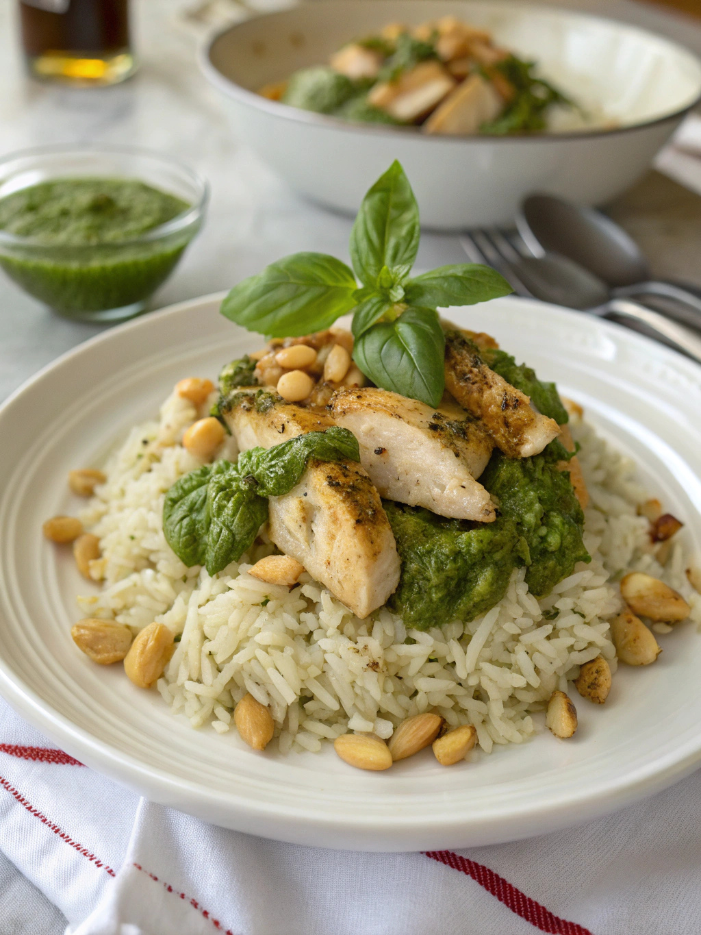 Pesto Chicken Rice